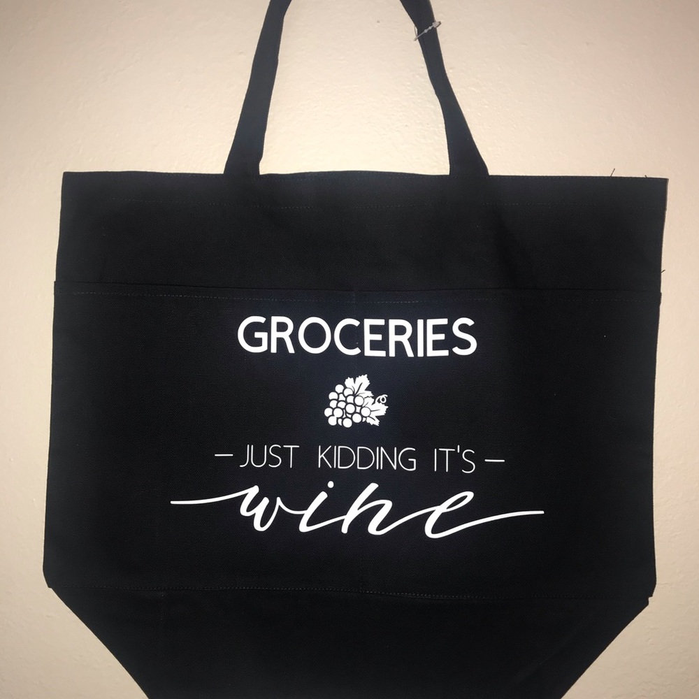 Groceries- Just Kidding It’s Wine Bags.